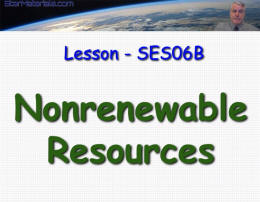 FREE Middle School Science Video Lessons - STAR** Compliant Free Middle School Science Video Lesson on Nonrenewable Resources