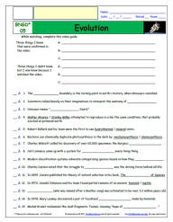 FREE Worksheet for the "Greatest Discoveries with Bill Nye" *- Evolution - Episode FREE Differentiated Worksheet / Video Guide