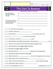 FREE Differentiated Worksheet for Bill Nye Saves the World *-  This Diet Is Bananas - Episode FREE Differentiated Worksheet / Video Guide