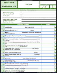 FREE Differentiated Worksheet for the Bill Nye - The Science Guy * - The Sun Episode Free Worksheet / Video Guide