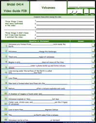 FREE Differentiated Worksheet for the Bill Nye - The Science Guy * - Volcanoes Episode Free Worksheet / Video Guide