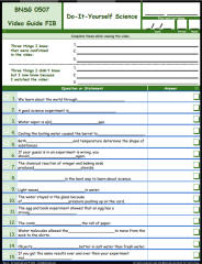 FREE Differentiated Worksheet for the Bill Nye - The Science Guy * - Do It Yourself Science Episode Free Worksheet / Video Guide
