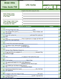 FREE Differentiated Worksheet for the Bill Nye - The Science Guy * - Life Cycles Episode Free Worksheet / Video Guide