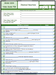 FREE Differentiated Worksheet for the Bill Nye - The Science Guy * - Chemical Reactions Episode Free Worksheet / Video Guide