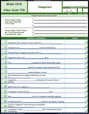 FREE Differentiated Worksheet for the Bill Nye - The Science Guy * - Computers Episode Free Worksheet / Video Guide