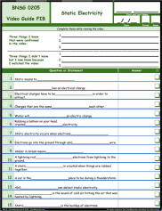 FREE Differentiated Worksheet for the Bill Nye - The Science Guy * - Static Electricity Episode Free Worksheet / Video Guide