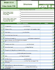 FREE Differentiated Worksheet for the Bill Nye - The Science Guy * -  Structures Episode Free Worksheet / Video Guide