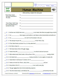 FREE Differentiated Worksheet for EYEWITNESS * - Human Machine - Episode FREE Differentiated Worksheet / Video Guide