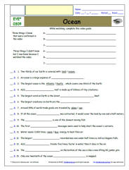 FREE Differentiated Worksheet for EYEWITNESS * - Ocean - Episode FREE Differentiated Worksheet / Video Guide