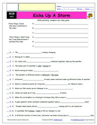 FREE Differentiated Worksheet for the Magic School Bus * - Kicks Up A Storm - Episode FREE Differentiated Worksheet / Video Guide
